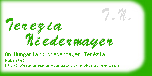 terezia niedermayer business card