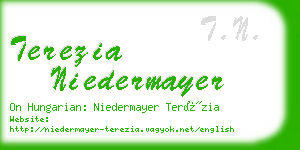 terezia niedermayer business card